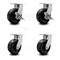 Service Caster 8 Inch Extra Heavy Duty Phenolic Wheel Caster Swivel Locks 2 Brakes SCC, 4PK SCC-KP92S830-PHR-SLB-BSL-2-BSL-2 - alternate 1